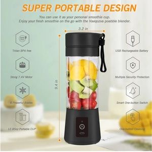 Kitchen appliance 6 blades electric portable smoothie blender, mixer and juicer
